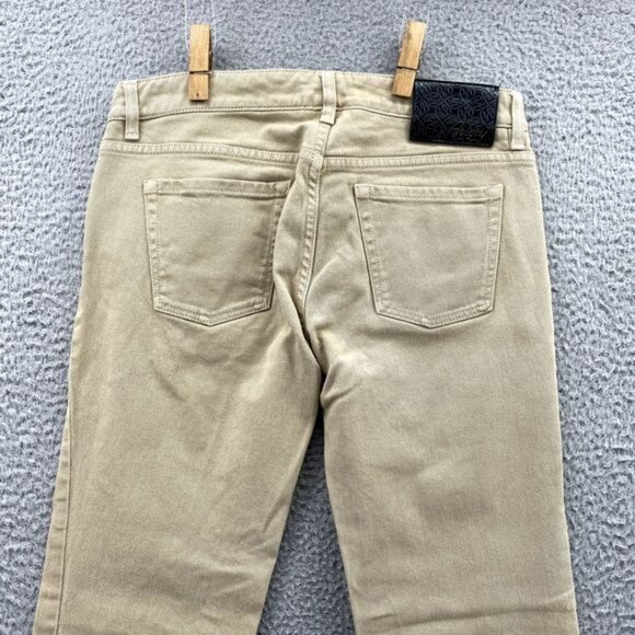 NWOT Brioni Pants Adult 8 Beige Italian Denim Jeans Cotton Stretch Casual Womens - Picture 11 of 13